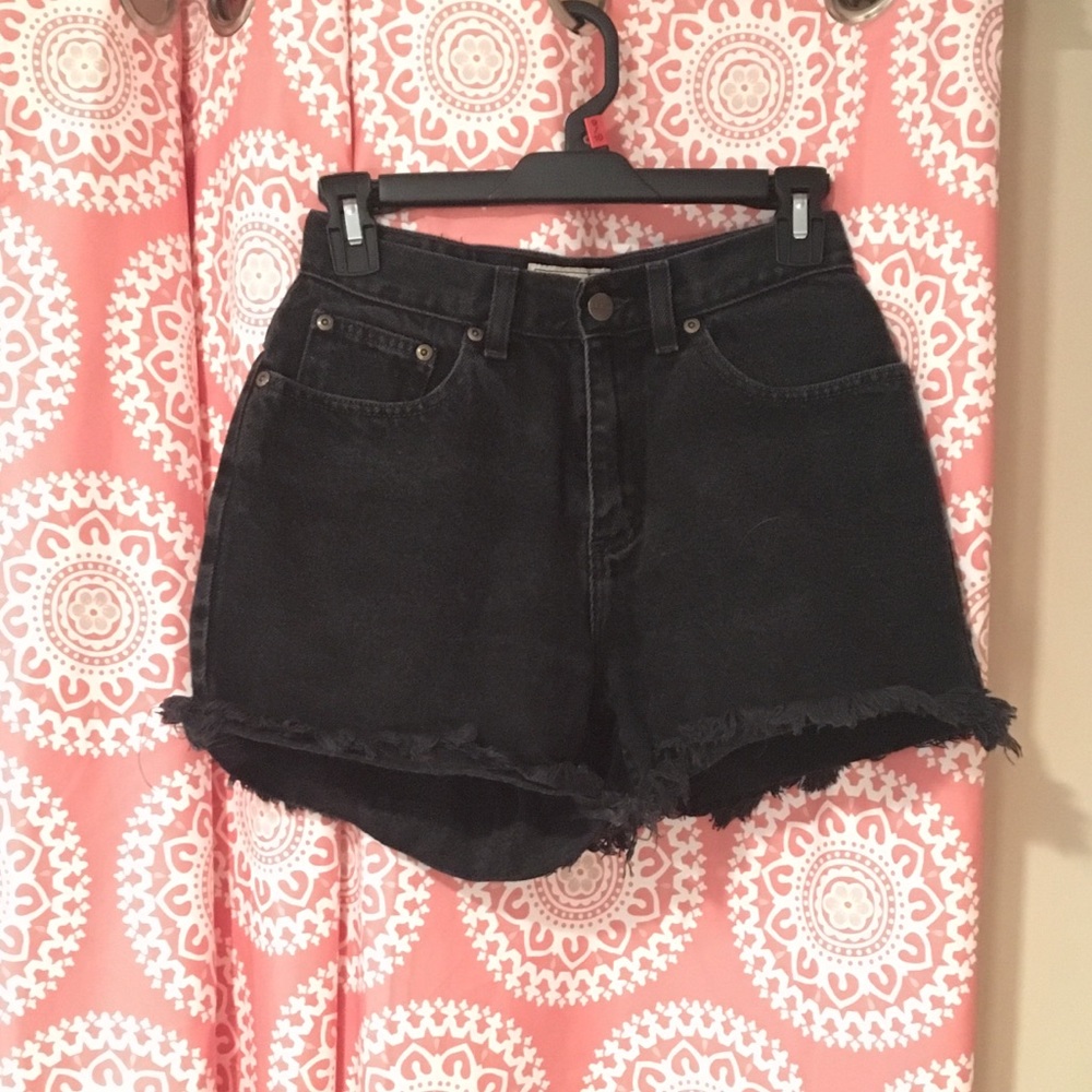 Vintage L.L. Bean high waisted black shorts